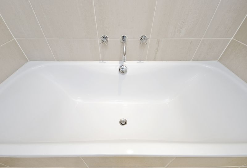 Refinished Bathtub with Modern Fixtures
